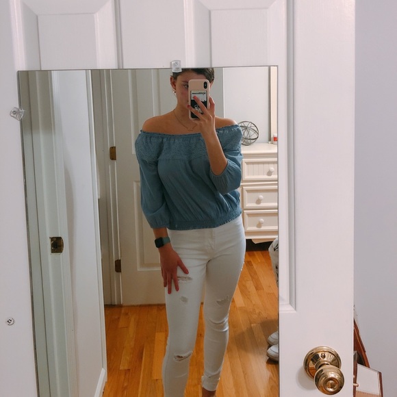 Aerie off-the-shoulder Blouse - Picture 2 of 4